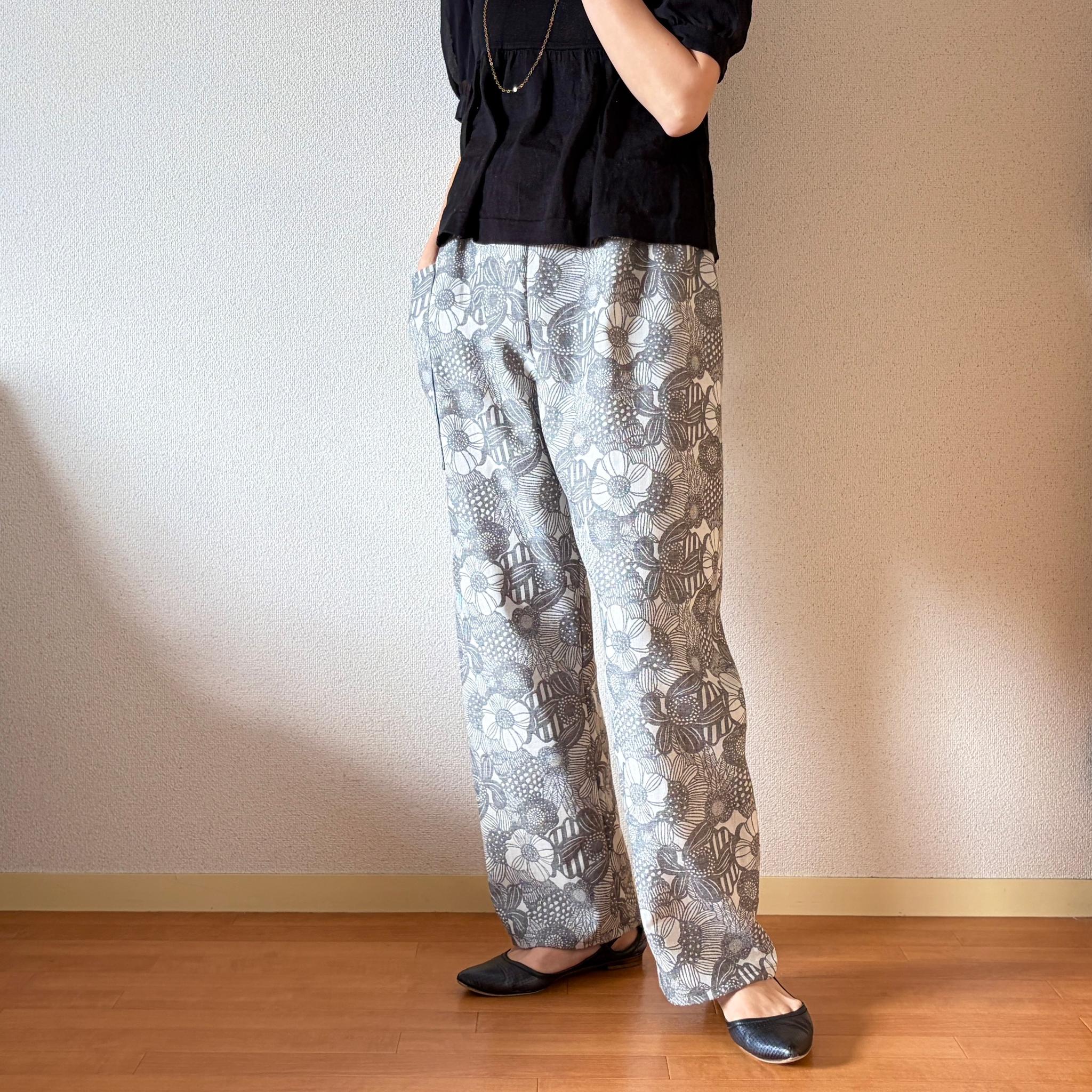 【2026新作】サラッと心地良いジャガード生地　ストレートパンツ　北欧柄 | 8枚目