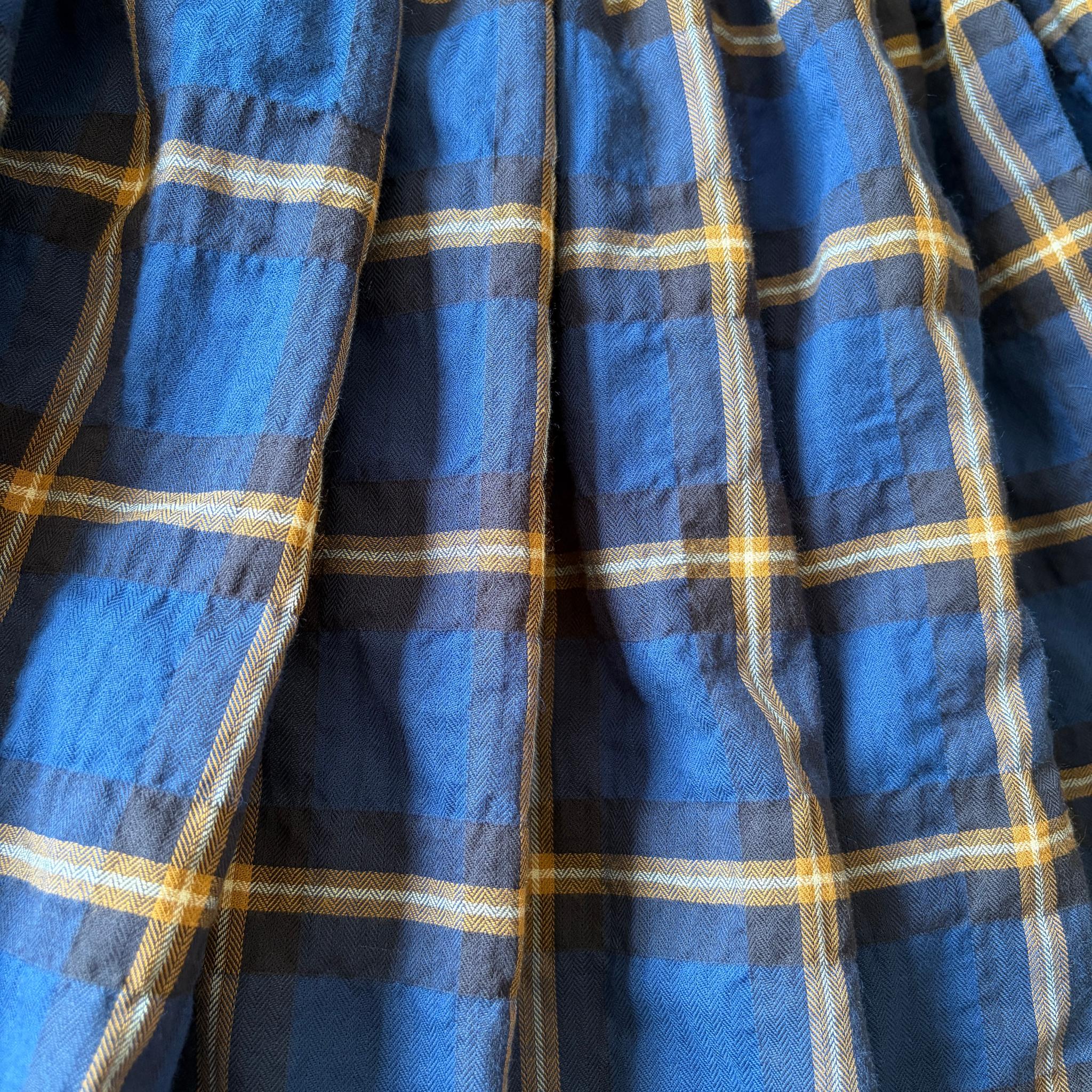 【2026 新作】播州織オーガニック生地　織りに表情がある大人のチェックスカート　春〜秋まで◎ ウエスト変更可 | 16枚目