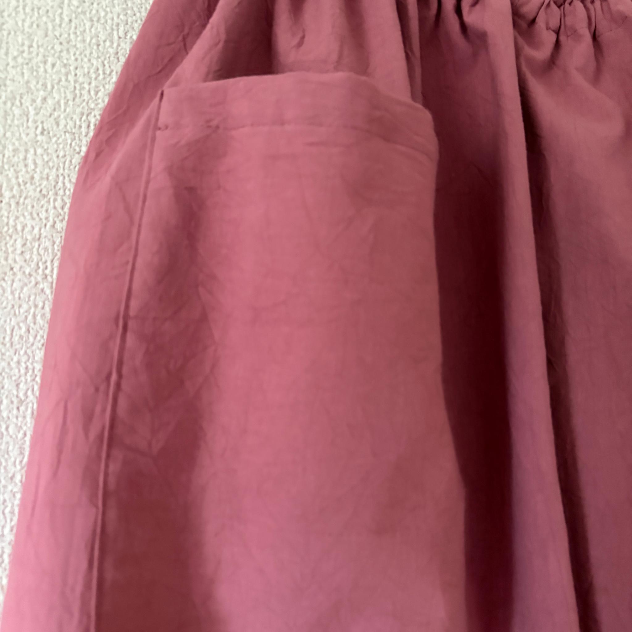 【新作】ゆったりなのにスッキリ見せパンツ♪バルーンパンツ/サーカスパンツ 柔らかシワ加工 ピンク | 14枚目